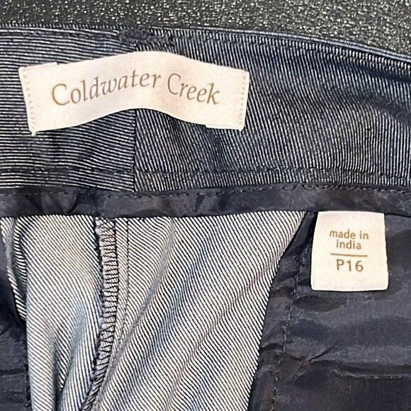 NWT Coldwater Creek Petite Dark Grey Bootcut Trouser Pants - Picture 4 of 4